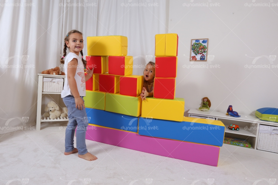 Obrázek: Montessori Hranolky - molitanová stavebnice