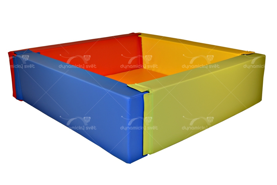 Obrázek: Bazén čtverec čtyřbarevný - koženka